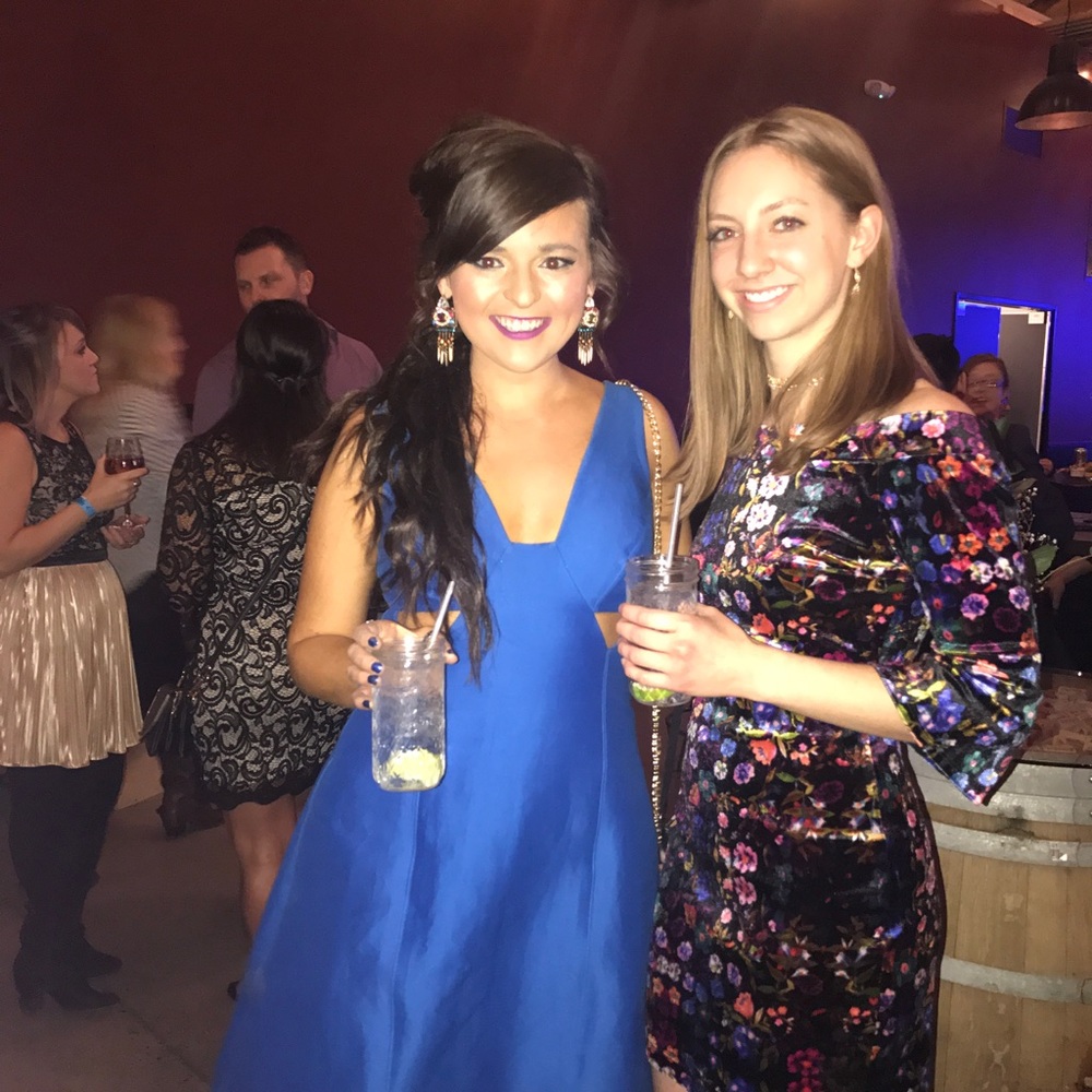 Both of these dresses together ! Both super unique